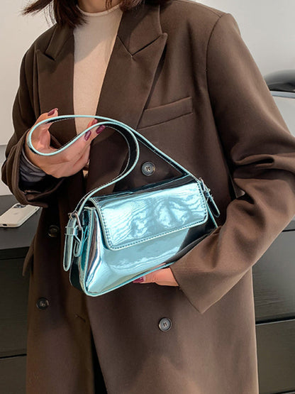 Elarova | Mode Kleine Hochglanzhandtasche