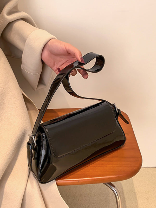 Elarova | Mode Kleine Hochglanzhandtasche