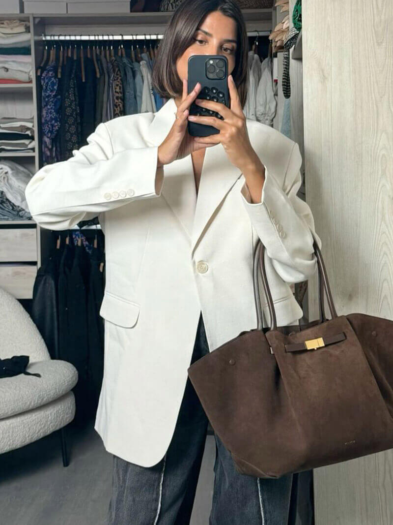 Elarova | Moderne Damen Tasche Aus Wildleder