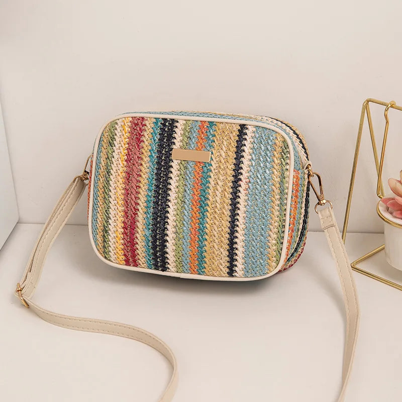 Elarova | Moderne, Sommerliche, Elegante, Mehrfarbige Umhängetasche Für Damen