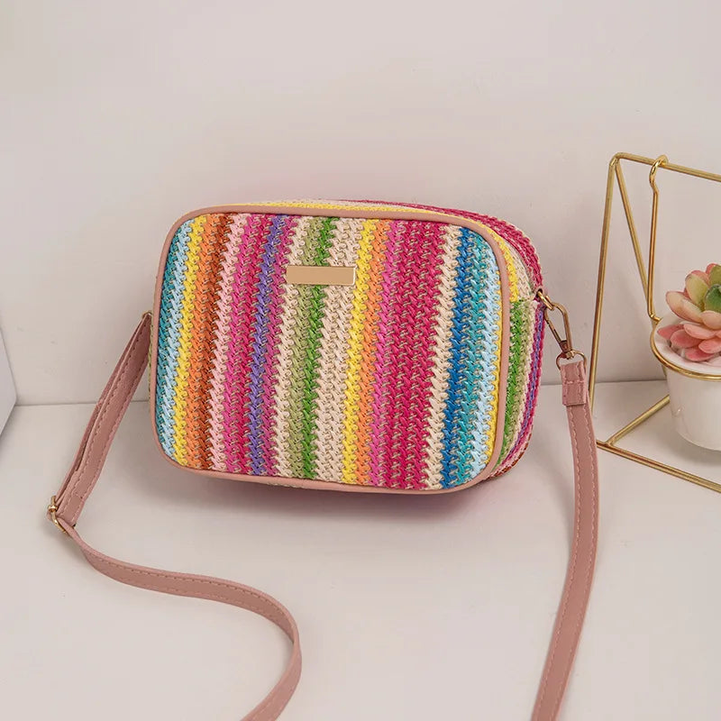 Elarova | Moderne, Sommerliche, Elegante, Mehrfarbige Umhängetasche Für Damen