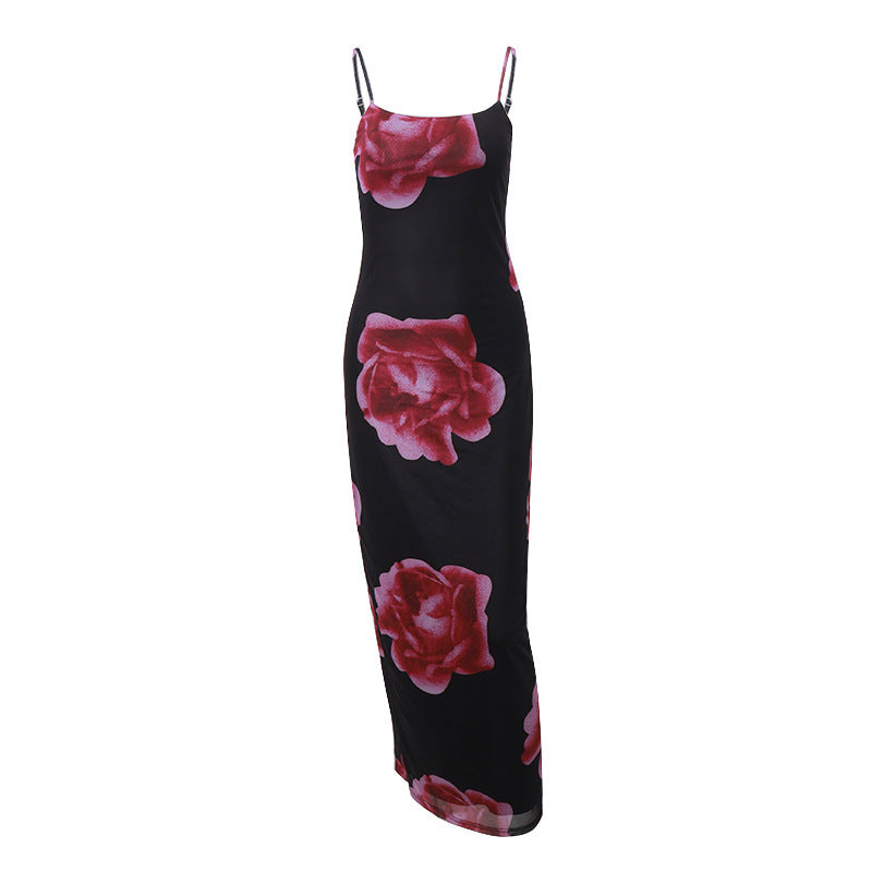 Elarova Netz-Schlitz-Wickelkleid