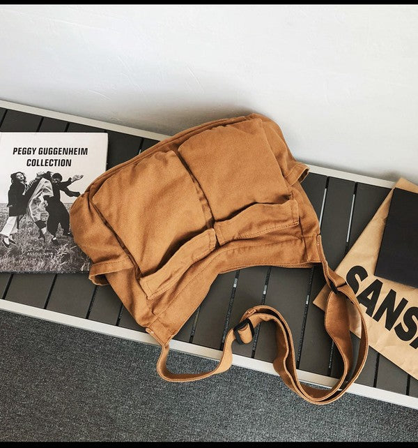Elarova | Nova Übergröße Canvas Messenger Bag