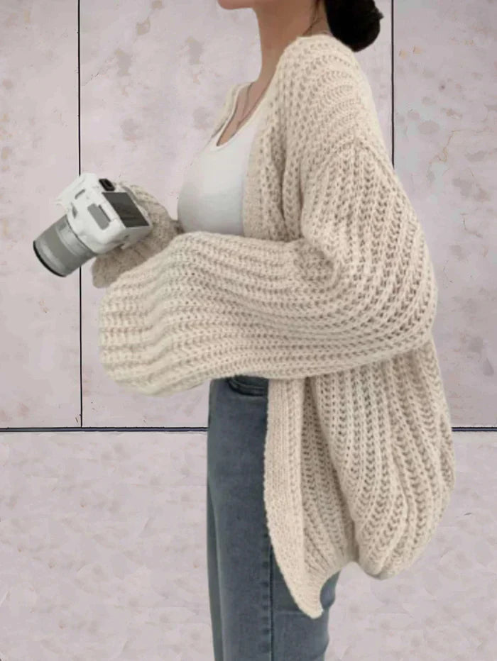 Elarova | Offener Strickjacke Aus Dickem Strick Für Damen