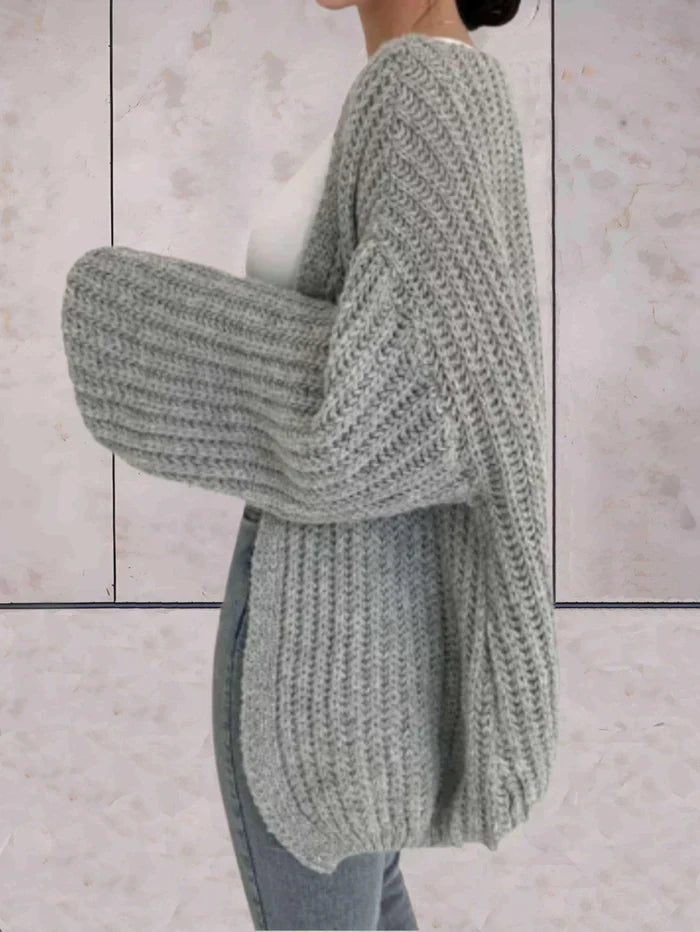 Elarova | Offener Strickjacke Aus Dickem Strick Für Damen
