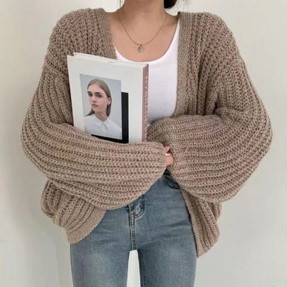 Elarova | Offener Strickjacke Aus Dickem Strick Für Damen