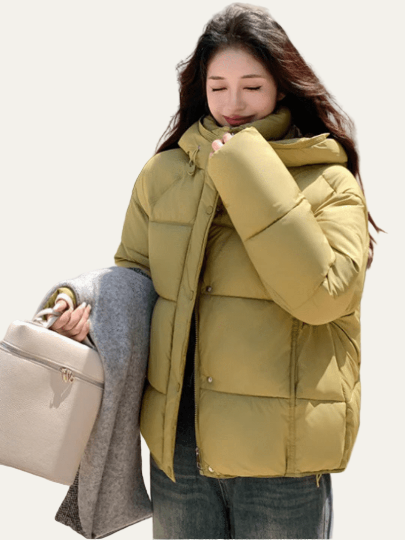 Elarova | Oversized Cropped Steppjacke für Damen