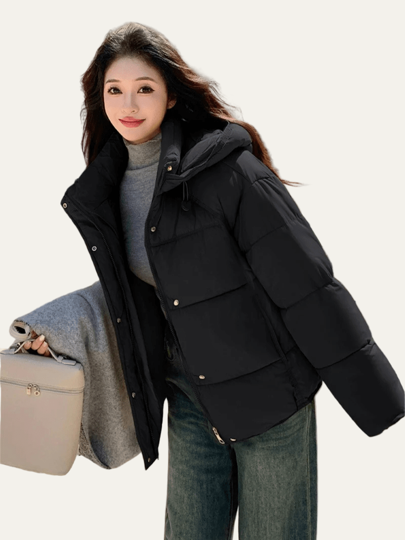 Elarova | Oversized Cropped Steppjacke für Damen