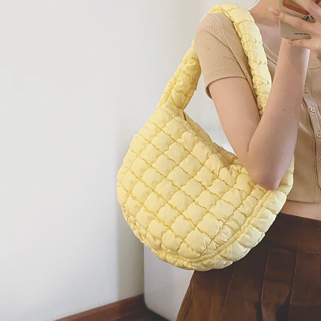 Elarova | Plissierte Schultertasche Für Frauen
