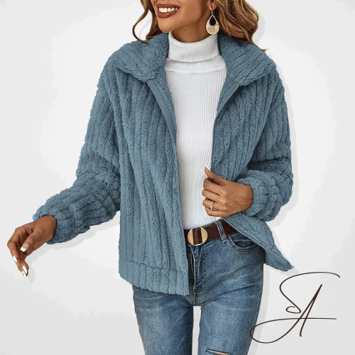Elarova | Plüschiger, stilvoller HerbstCardigan