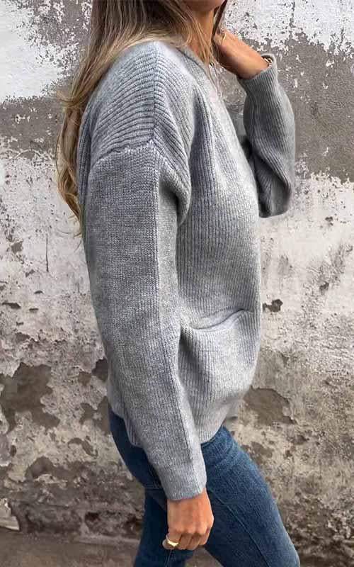 Elarova | Plush Zip Strickjacke