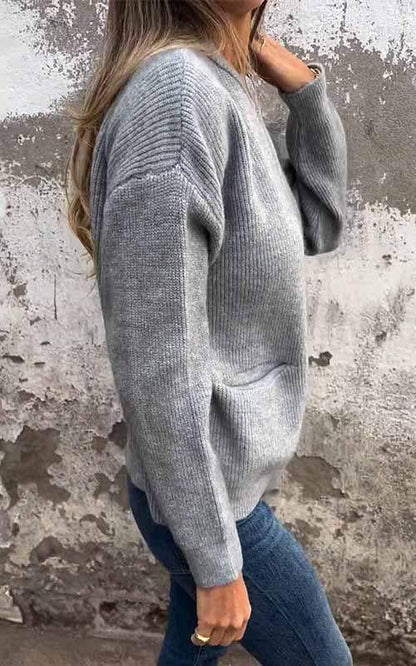 Elarova | Plush Zip Strickjacke