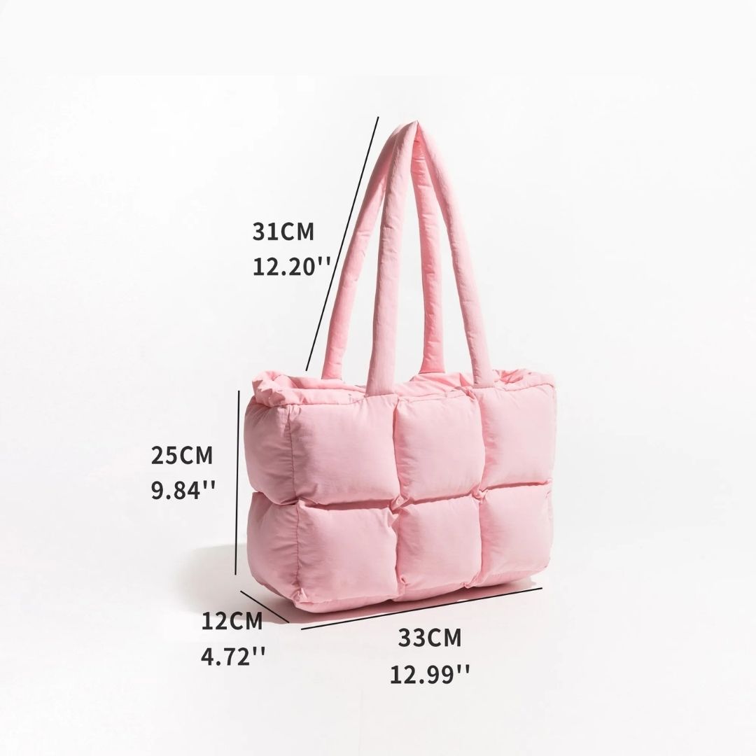 Elarova | Puffer Schultertasche für Damen Stilvolle und geräumige Handtasche