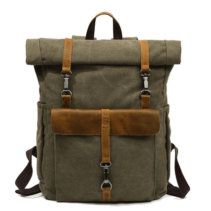 Elarova | Retro Canvas Rucksack Zeitlos Und Nachhaltig Robuster Rucksack