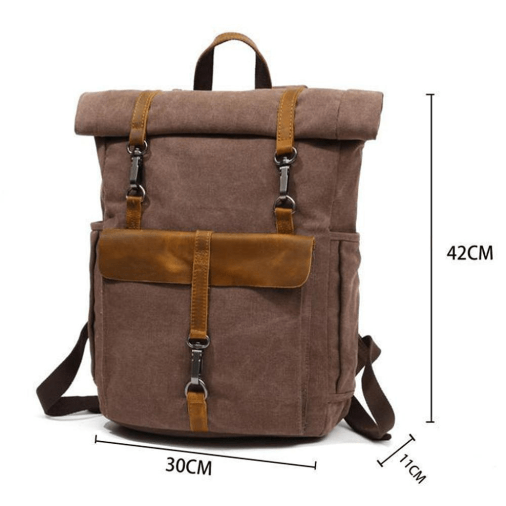 Elarova | Retro Canvas Rucksack Zeitlos Und Nachhaltig Robuster Rucksack