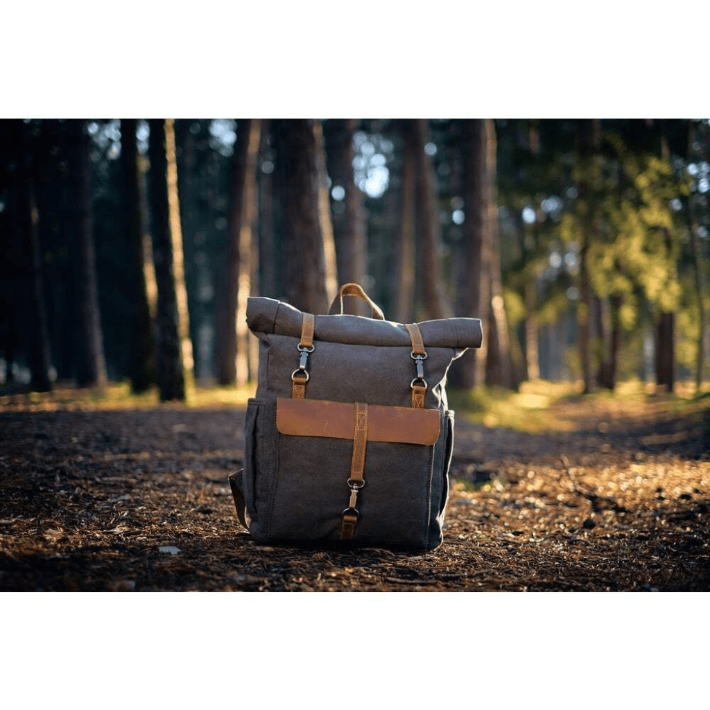 Elarova | Retro Canvas Rucksack Zeitlos Und Nachhaltig Robuster Rucksack