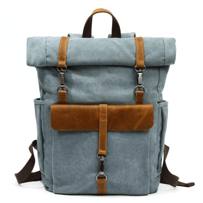 Retro Canvas Rucksack Robust Nachhaltig Braun - Norvielle