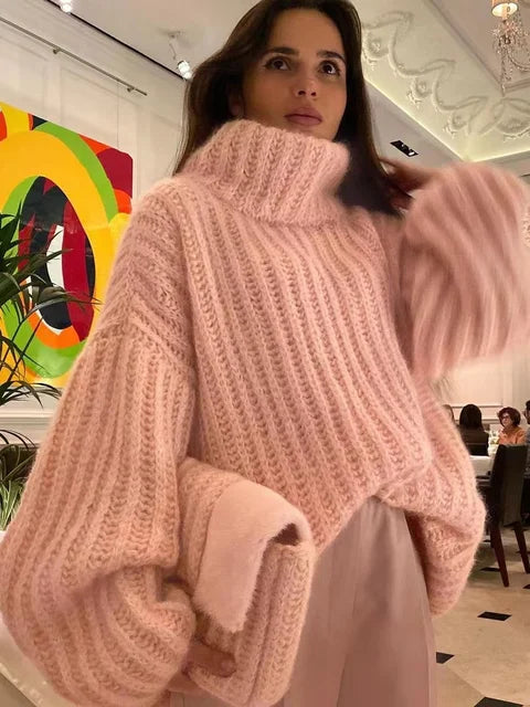 Elarova | Rollkragenpullover | Stilvoller, elegant gestrickter Pullover für Damen