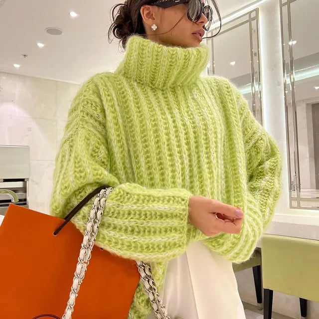 Elarova | Rollkragenpullover | Stilvoller, elegant gestrickter Pullover für Damen