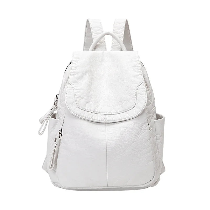 Elarova | Rucksack Gewaschenes Leder