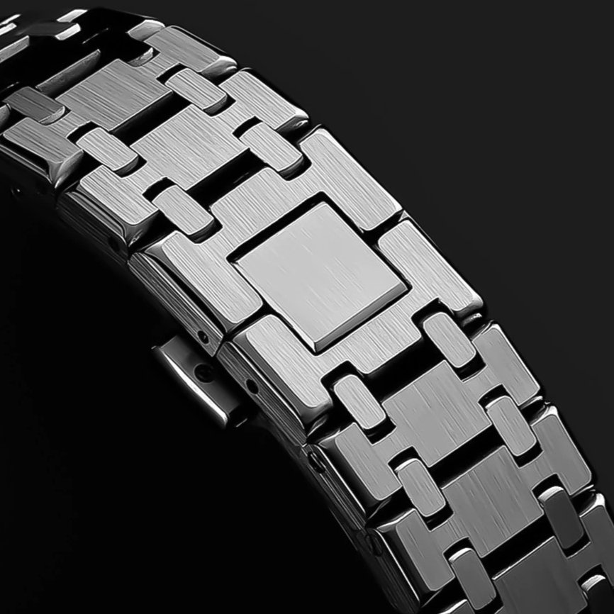 Elarova | Rvs Band Für Samsung Watch Ultra Mit Luxus Doppelkettendesign