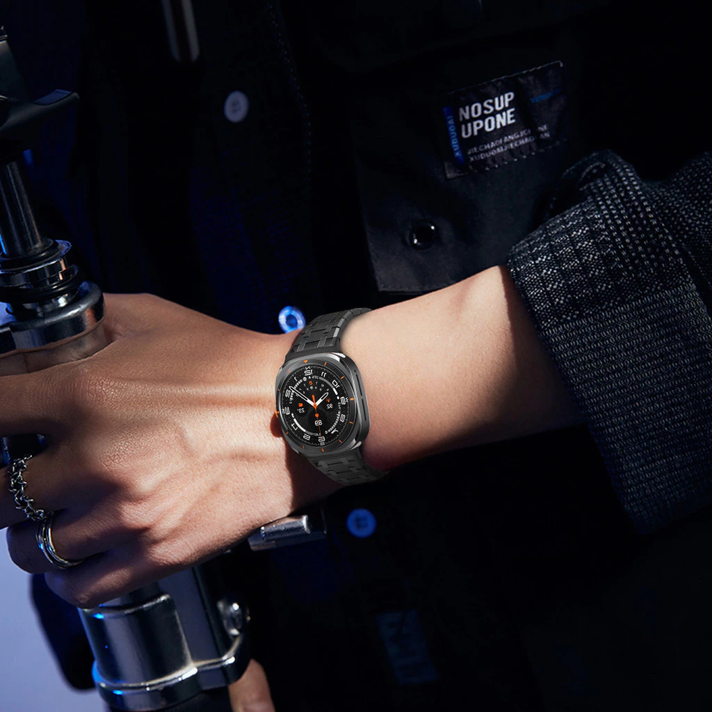 Elarova | Rvs Band Für Samsung Watch Ultra Mit Luxus Doppelkettendesign