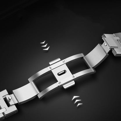 Elarova | Rvs Band Für Samsung Watch Ultra Mit Luxus Doppelkettendesign