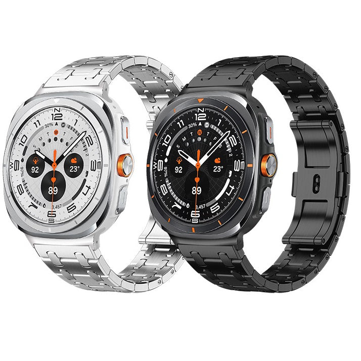 Elarova | Rvs Band Für Samsung Watch Ultra Mit Luxus Doppelkettendesign