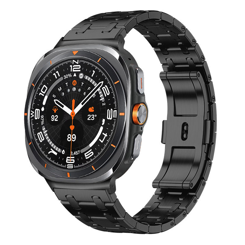 Elarova | Rvs Band Für Samsung Watch Ultra Mit Luxus Doppelkettendesign