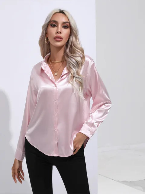 Elarova | Satinbluse