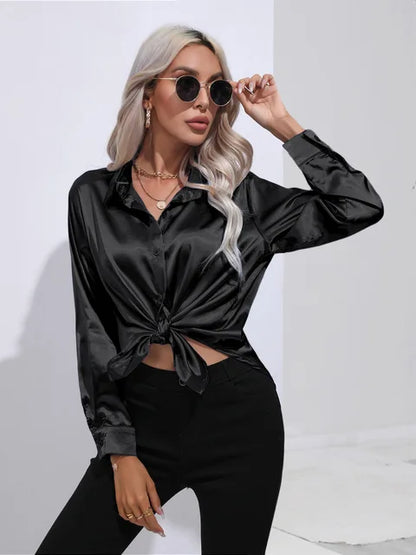 Elarova | Satinbluse