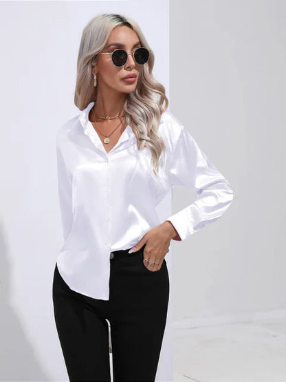 Elarova | Satinbluse