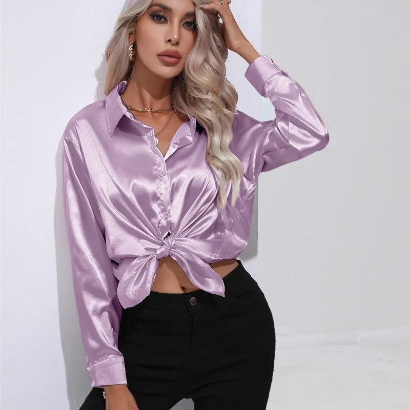 Elarova | Satinbluse