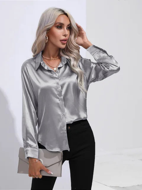 Elarova | Satinbluse