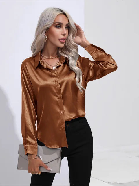 Elarova | Satinbluse
