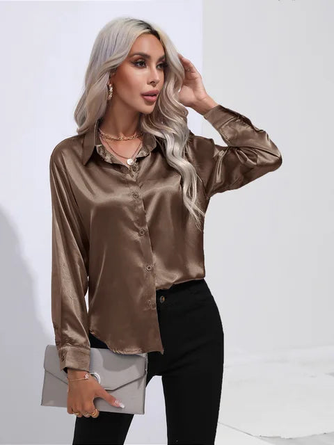 Elarova | Satinbluse