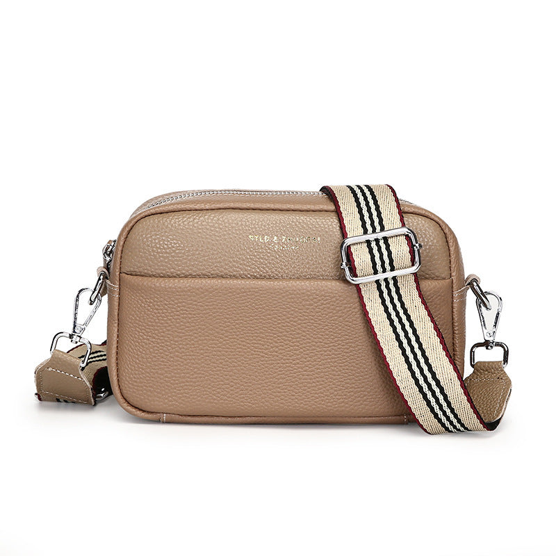 Elarova | Schlichte Schultertasche Aus Veganem Leder Im Kleinen Quadratischen Format