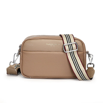 Elarova | Schlichte Schultertasche Aus Veganem Leder Im Kleinen Quadratischen Format