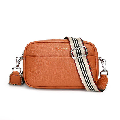 Elarova | Schlichte Schultertasche Aus Veganem Leder Im Kleinen Quadratischen Format
