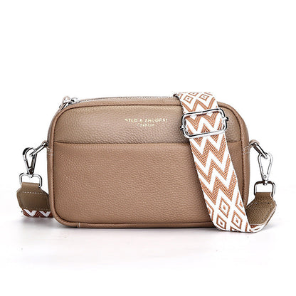 Elarova | Schlichte Schultertasche Aus Veganem Leder Im Kleinen Quadratischen Format