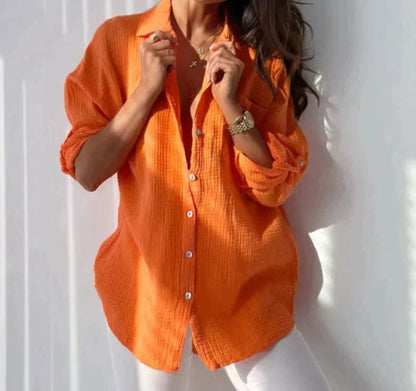 Norvielle Damen Bluse Leicht Sommer Farben - Norvielle