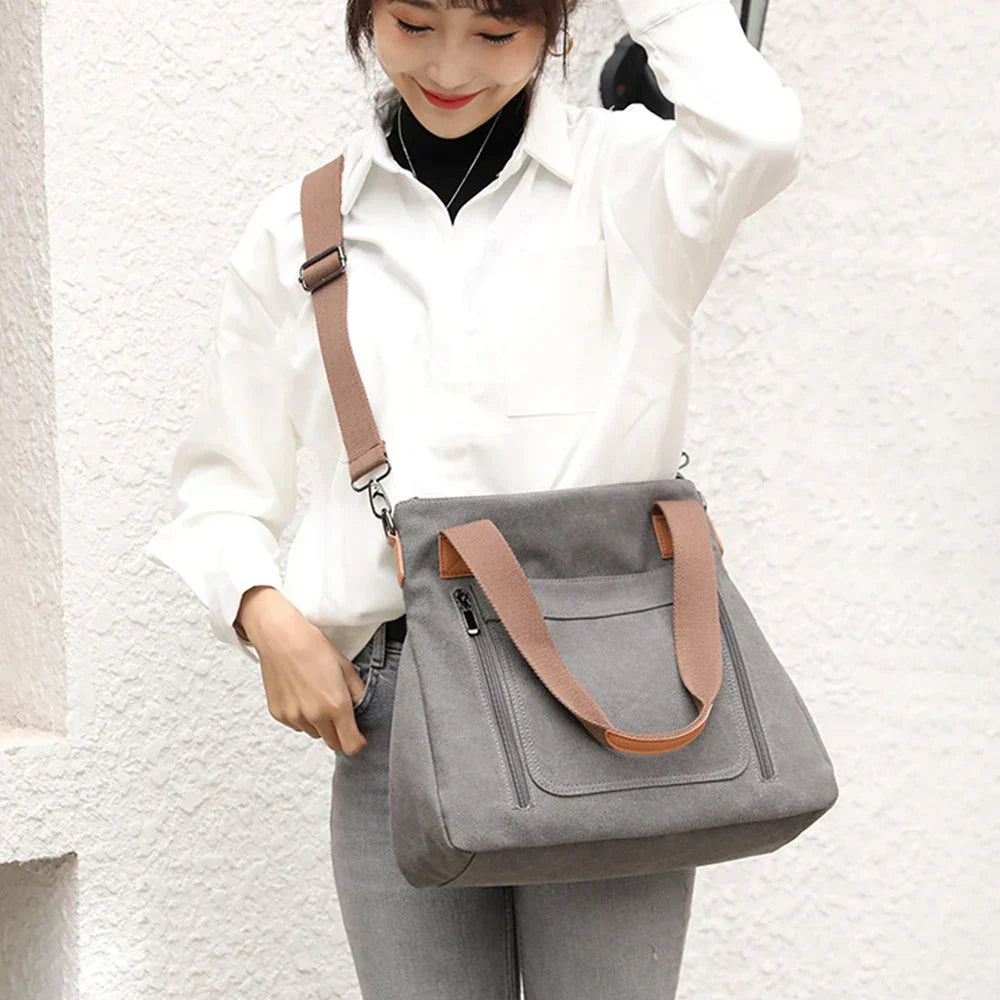 Elarova | Schultertasche Canvas