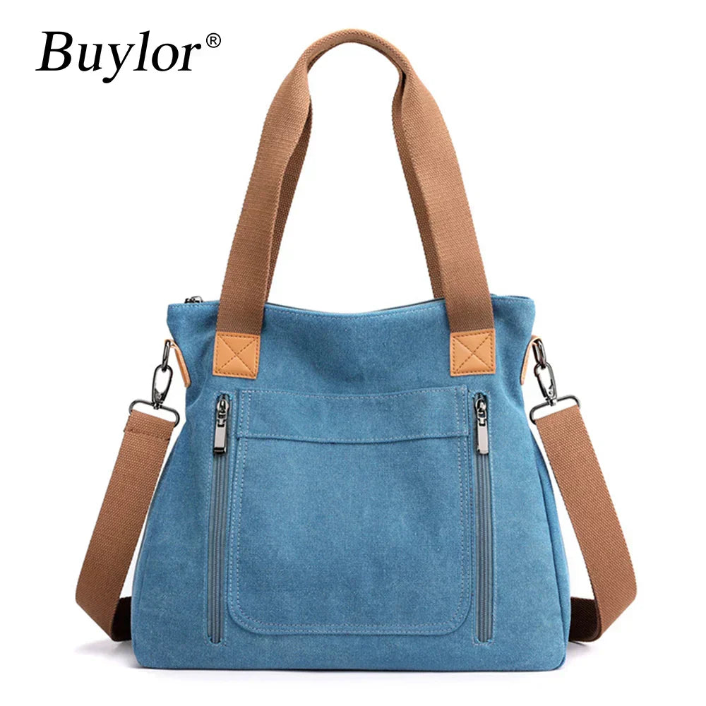 Elarova | Schultertasche Canvas
