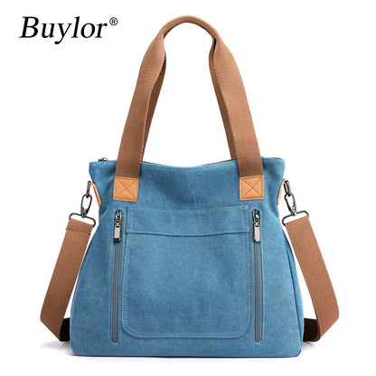 Elarova | Schultertasche Canvas