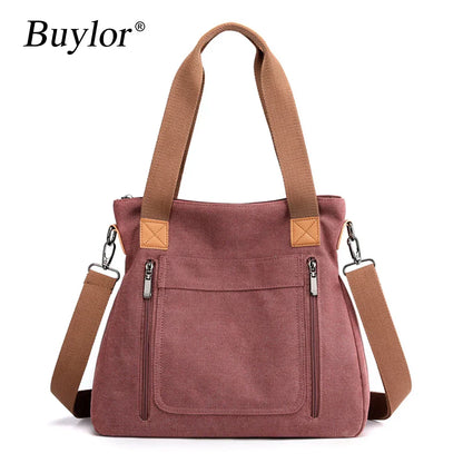 Elarova | Schultertasche Canvas