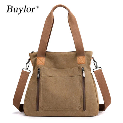 Elarova | Schultertasche Canvas