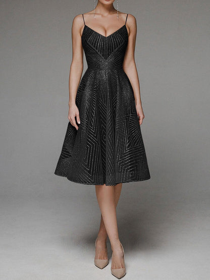Elarova Sommerkleid mit Stickerei und Trägern