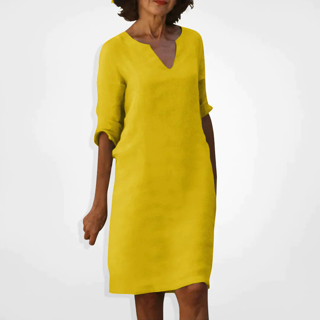Elarova | Sommerkleid mit V-Ausschnitt