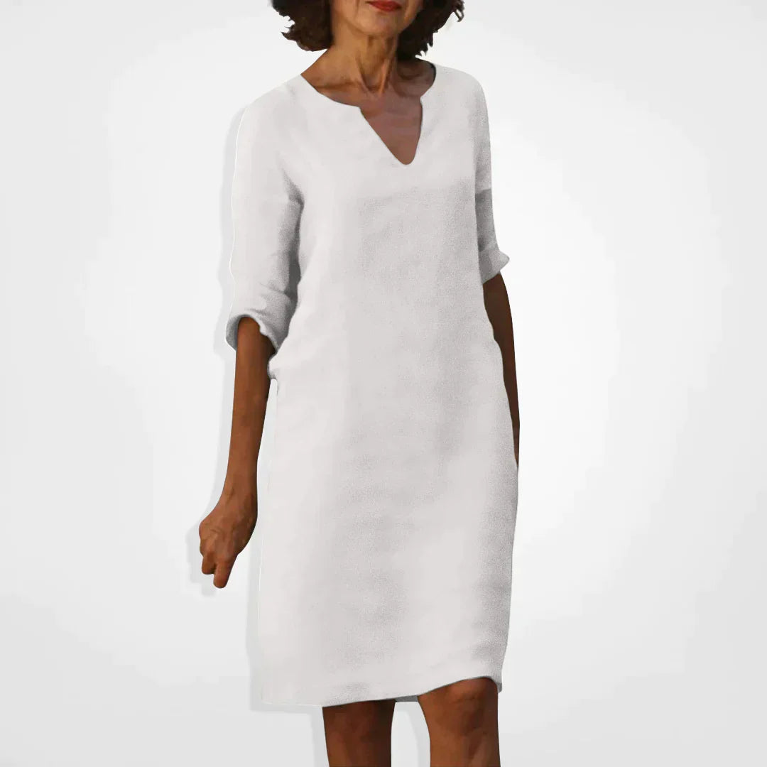 Elarova | Sommerkleid mit V-Ausschnitt