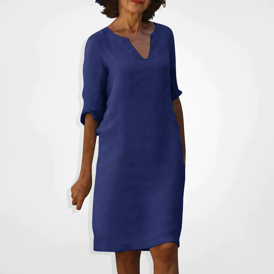 Elarova | Sommerkleid mit V-Ausschnitt